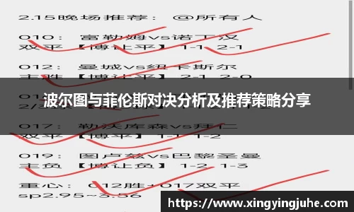 波尔图与菲伦斯对决分析及推荐策略分享